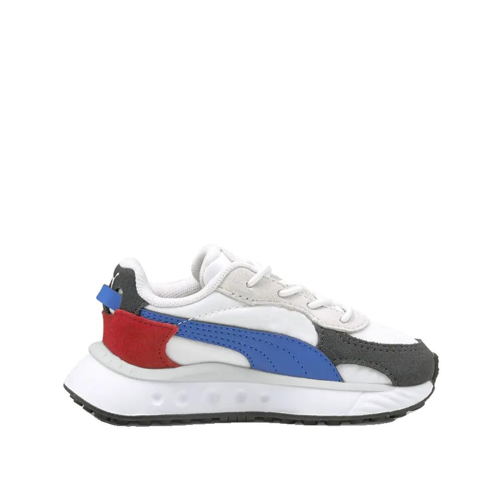 Zapatillas PUMA Wild Rider Rollin Blanc/Bleu/Rouge 3/6