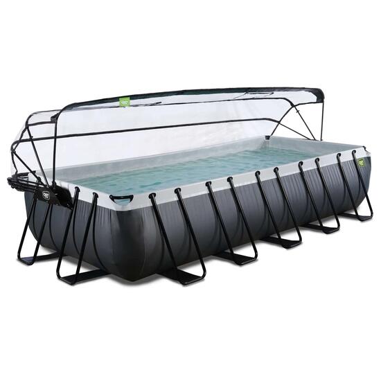 Zwembad 540x250cm met overkapping en zandfilter- en warmtepomp