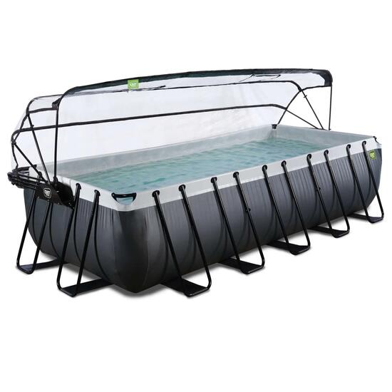 Zwembad 540x250x122cm met overkapping en zandfilter- en warmtepomp