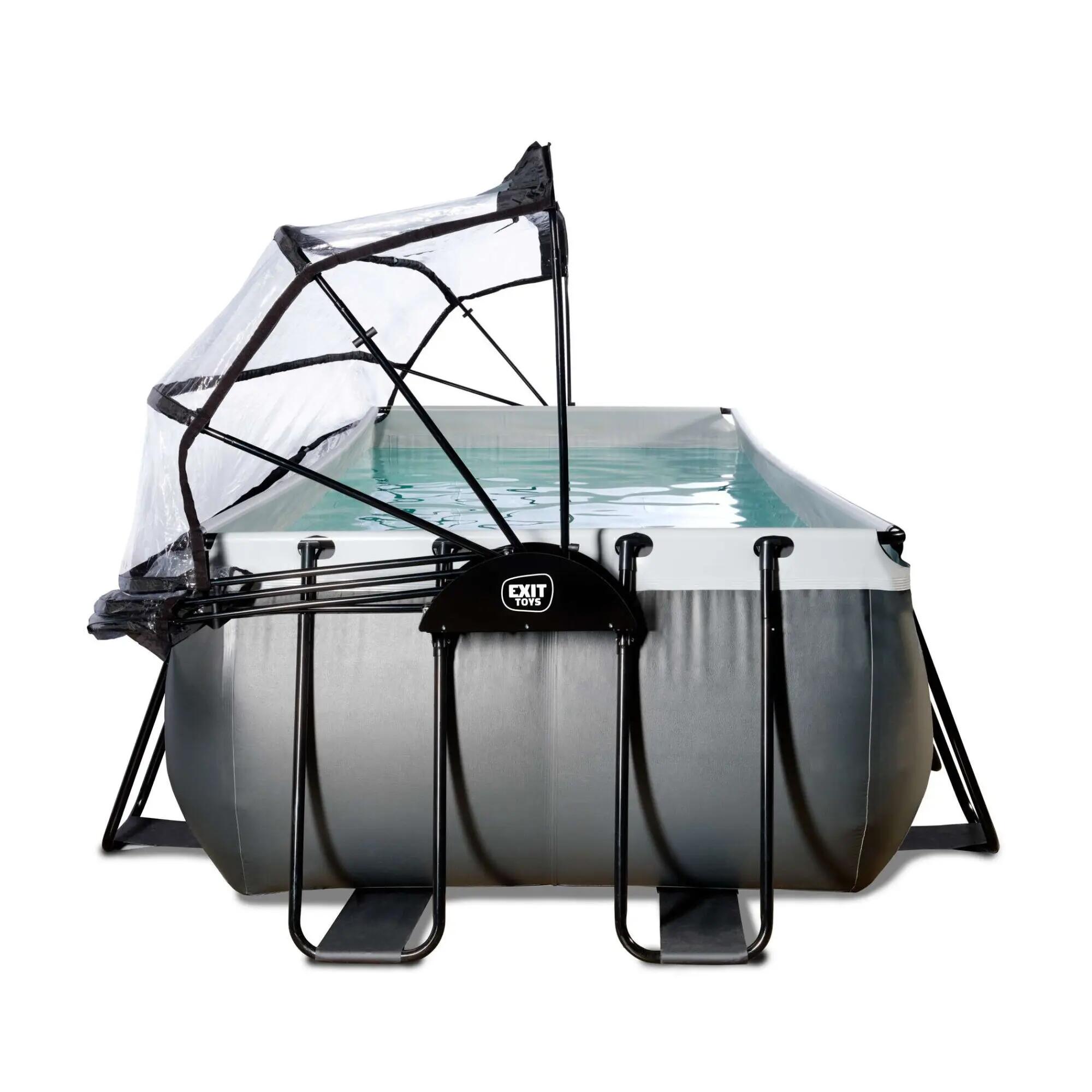 Piscine couverte 540x250x122cm avec pompe filtrante à sable 5/7