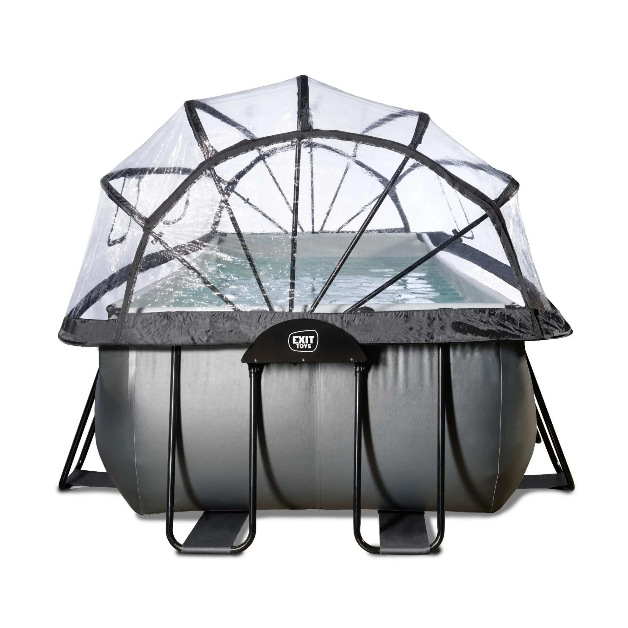 Piscina 540x250x100cm con cúpula y bomba de filtrado de arena y bomb 4/7