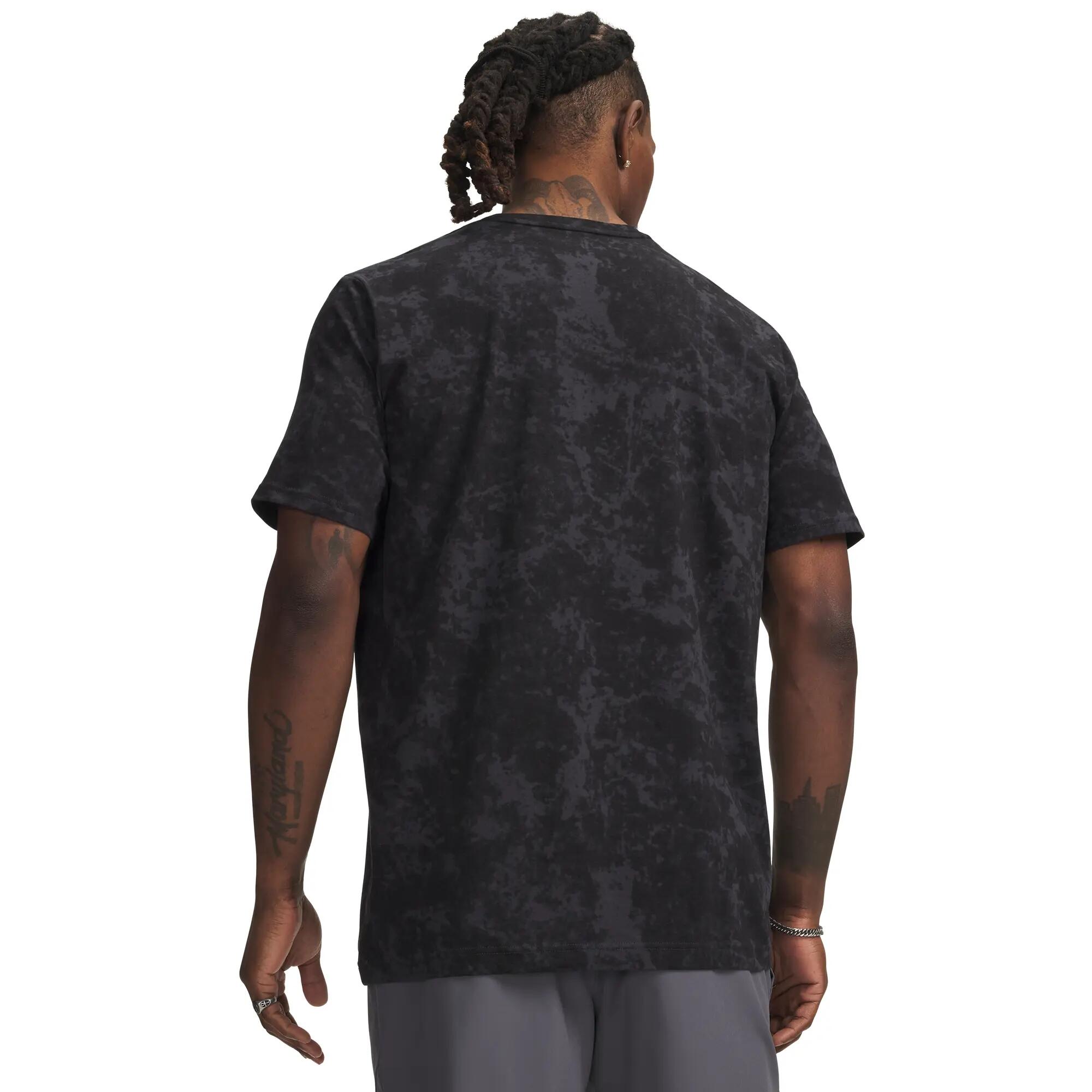 t-shirt crop top UA M ICON SS NOVELTY HOMME noir 6/7
