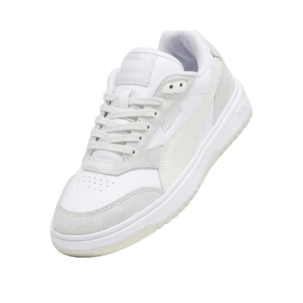Chaussures PUMA Doublecourt Femme Blanc/Gris 2/5
