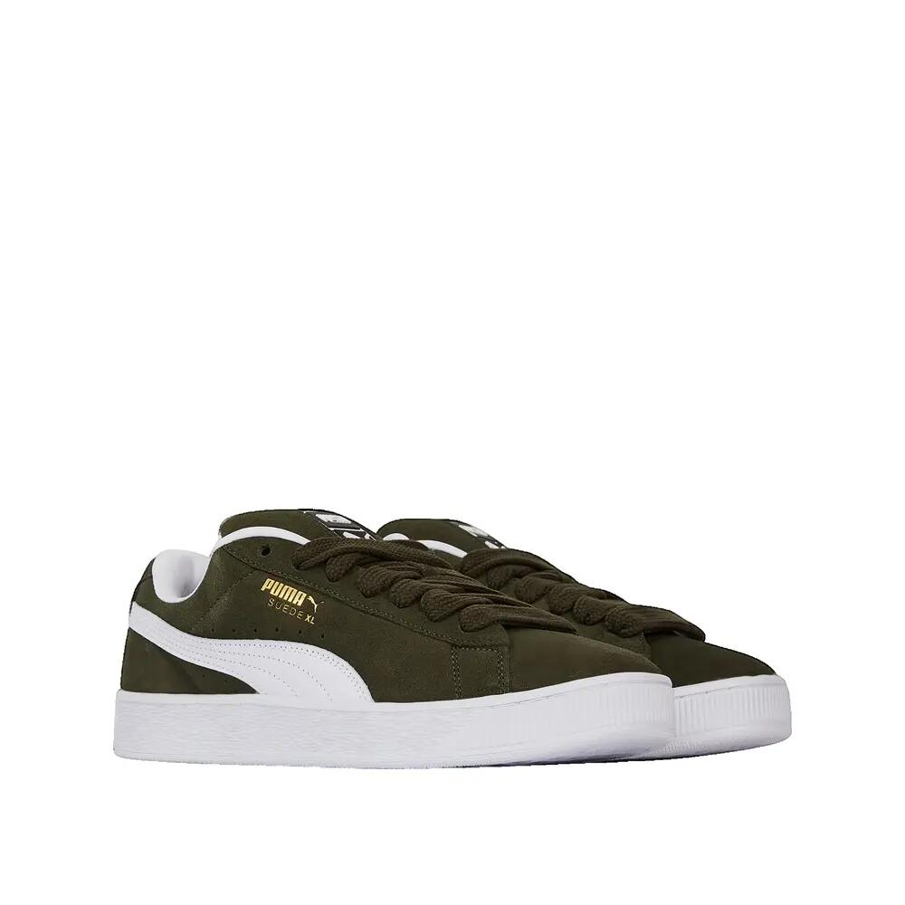 Chaussures PUMA Suede Khaki/Blanc 2/3