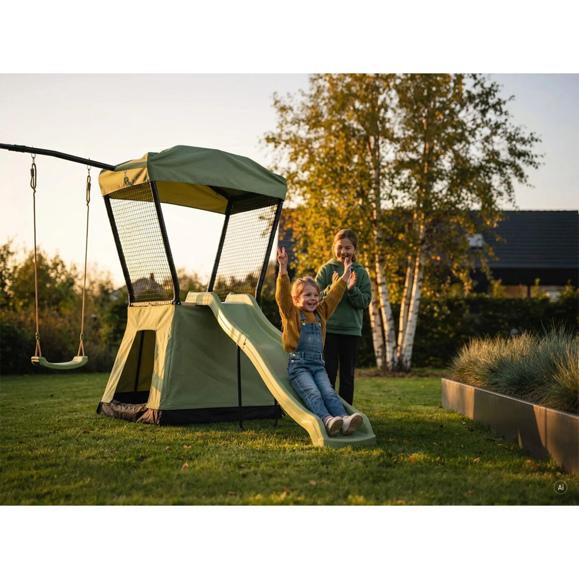 Aire de jeux avec toboggan et double balançoire Ivy 7/7