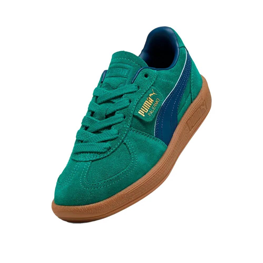 Zapatos PUMA Palermo Jr Verde salvaje Azul persa 5/6