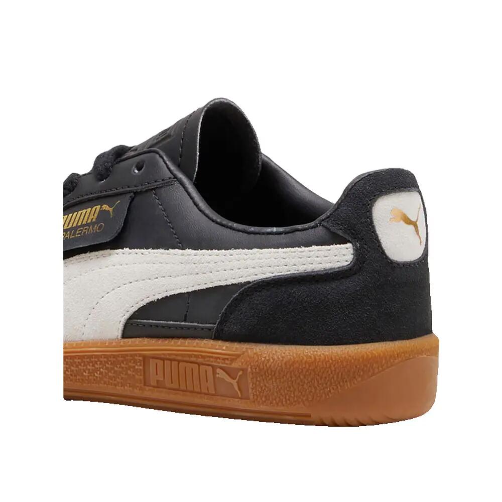 PUMA Palermo Lth Jr Black Shoes 6/8
