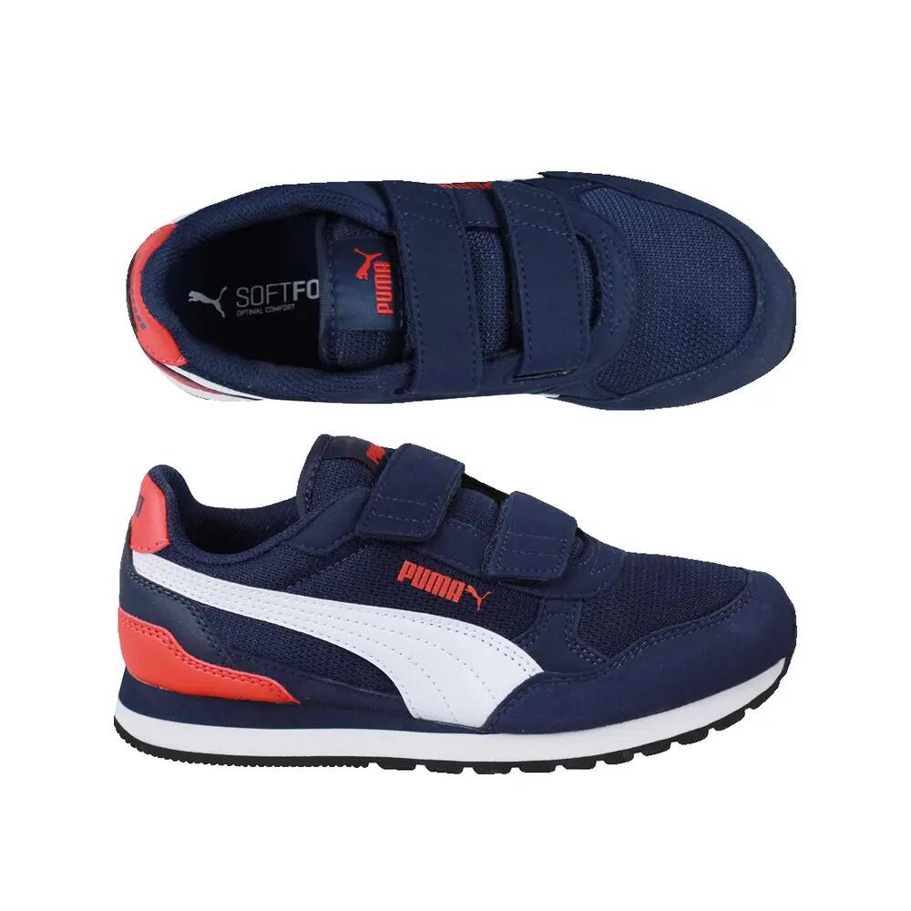 Sapatilhas infantis - mesh, velcro - ST Runner V4 - azul 3/6