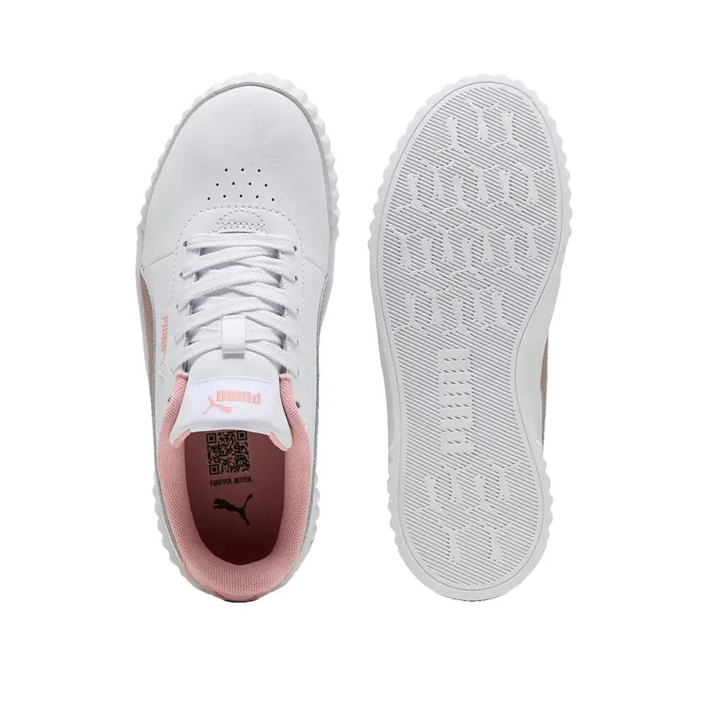 Zapatos PUMA Carina 3.0 Blanca/Sandía 5/6