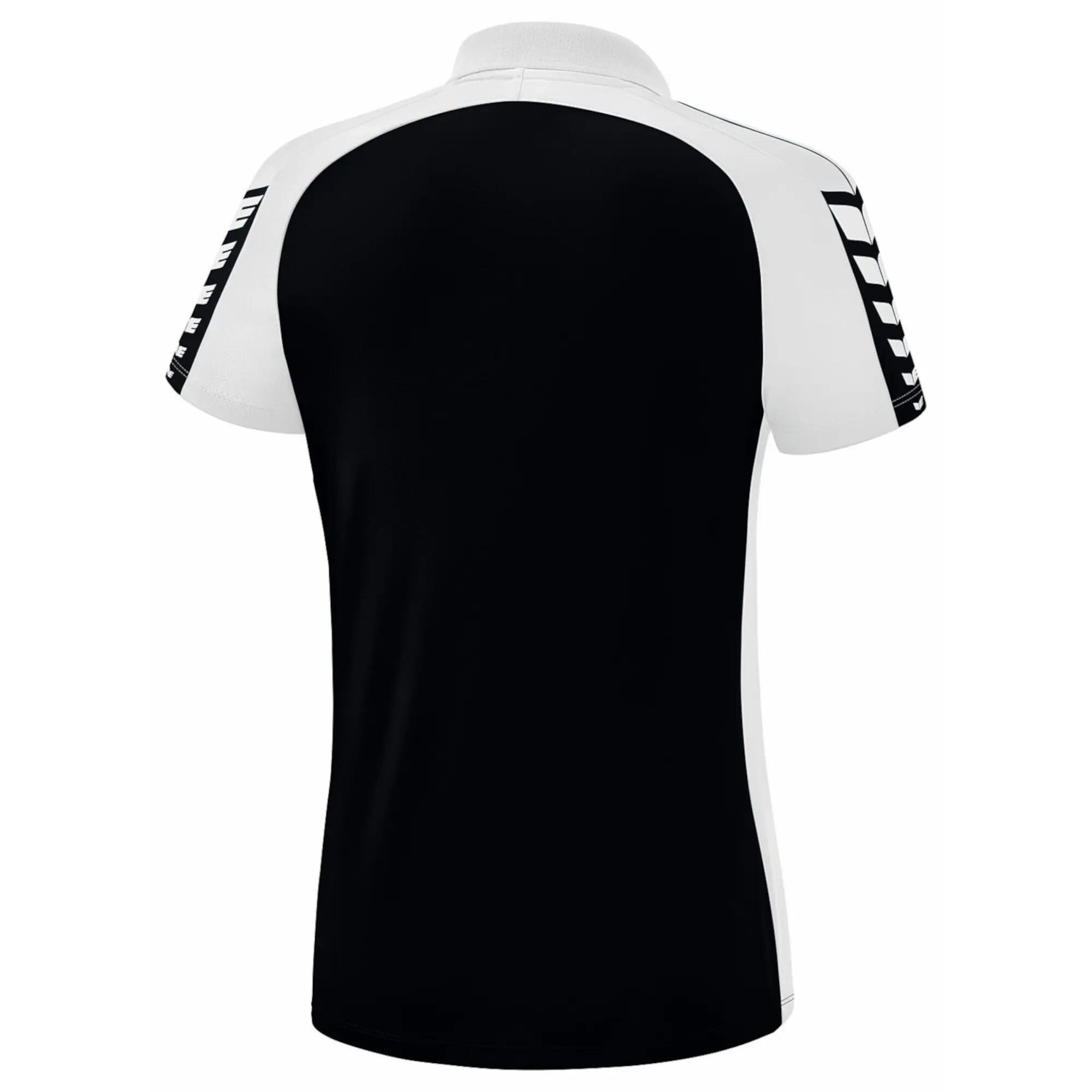 Erima Six Wings Poloshirt zwart/wit 8/9