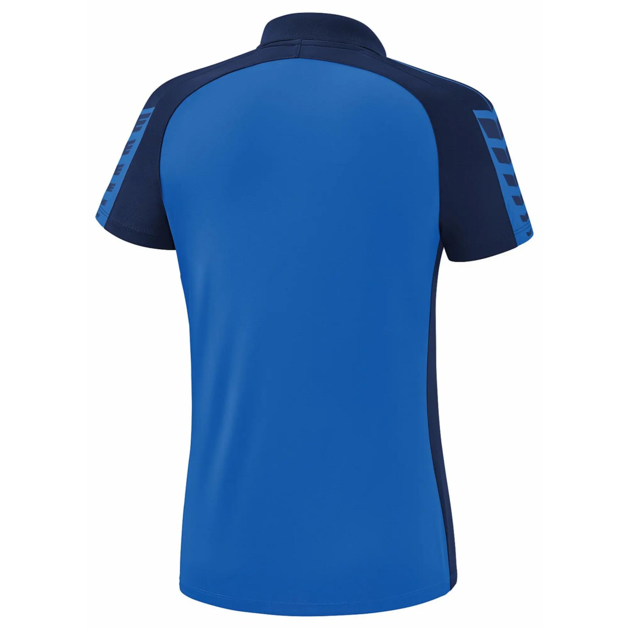 Erima Six Wings Poloshirt nieuw korenblauw/nieuw marine 8/9