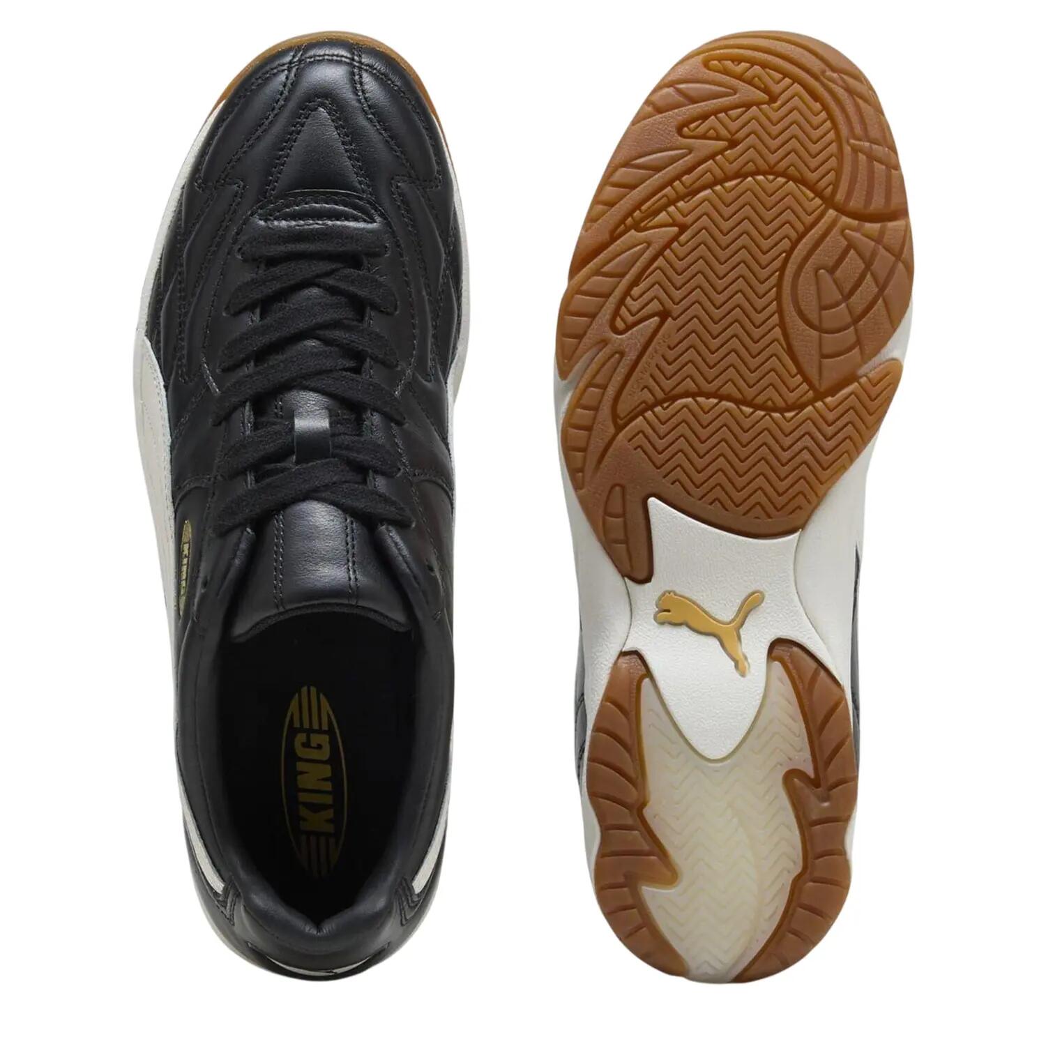 Mens King Indoor Football Trainers (Black/White) 4/7