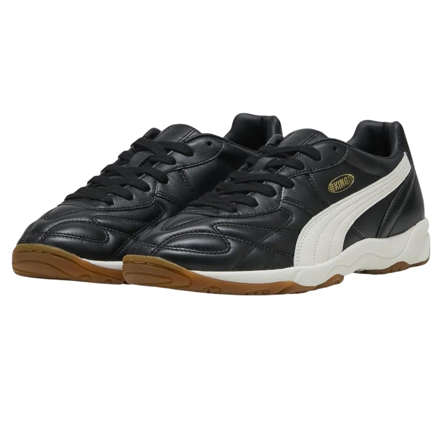 Mens King Indoor Football Trainers (Black/White) 3/7