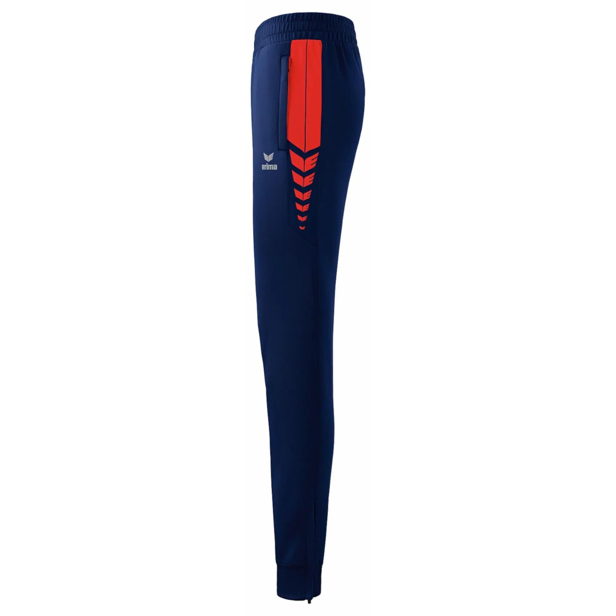 Pantalon d'entraînement Erima Six Wings marine/rouge 9/9