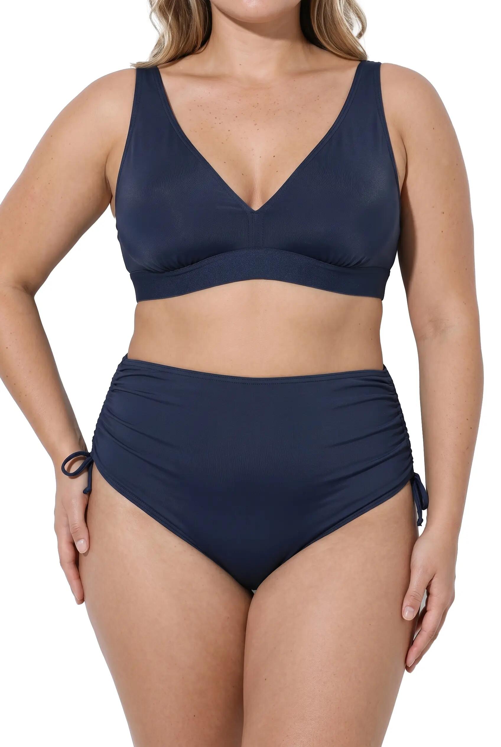 Damen Bikini-Slip Raffband Vorderfutter 2/13