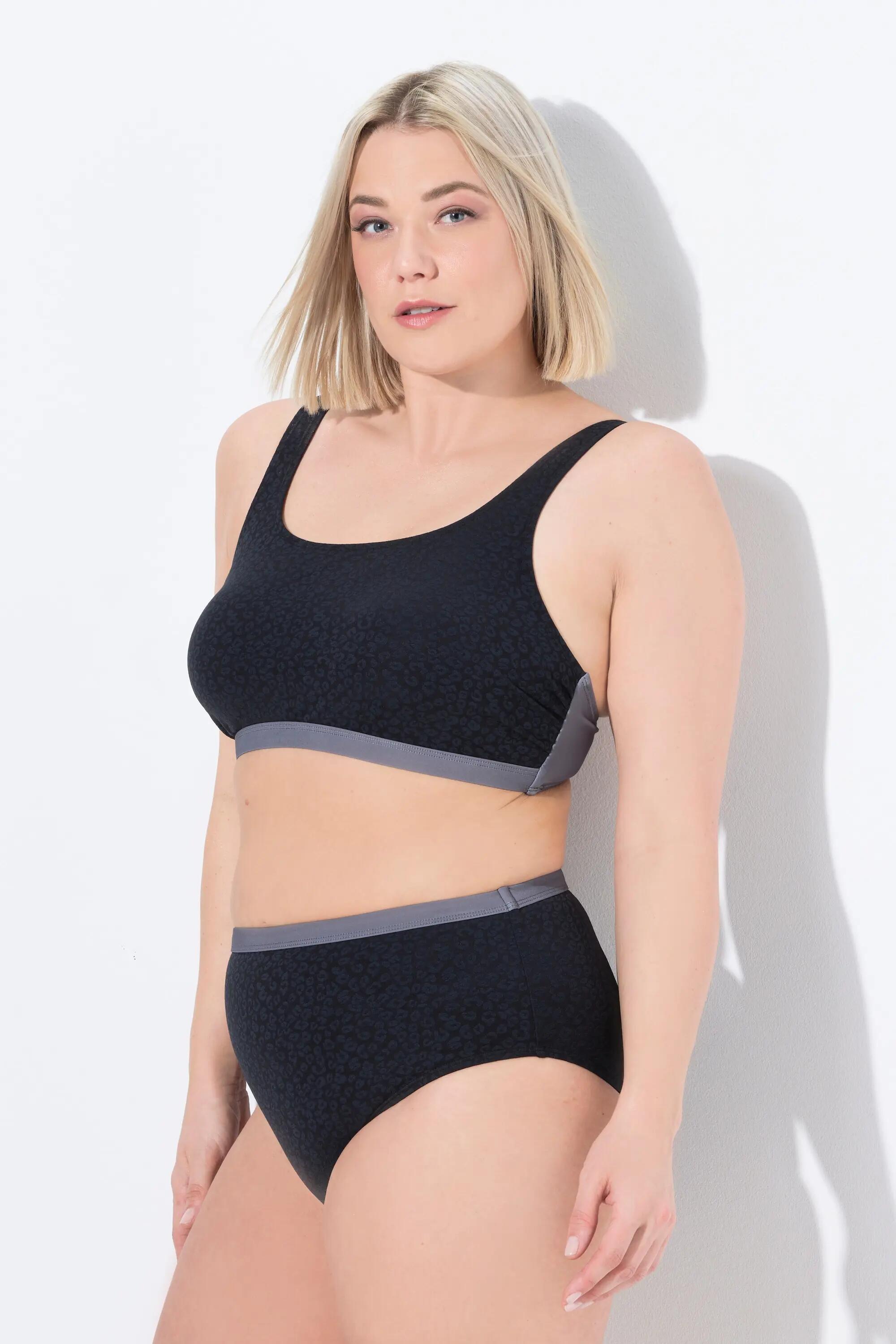 Damen Bikini Struktur Softcups Träger verstellbar 7/8