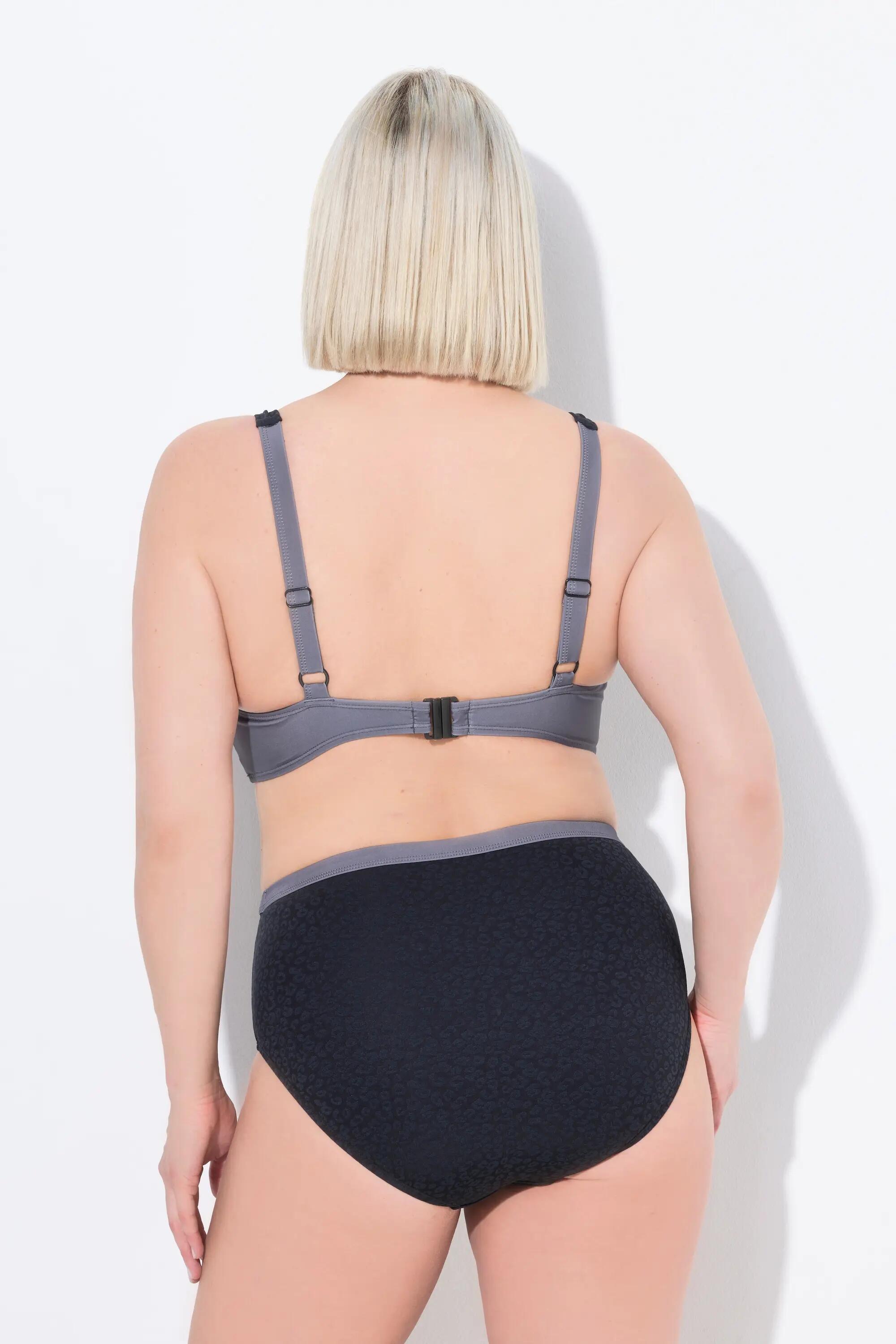 Damen Bikini Struktur Softcups Träger verstellbar 3/8