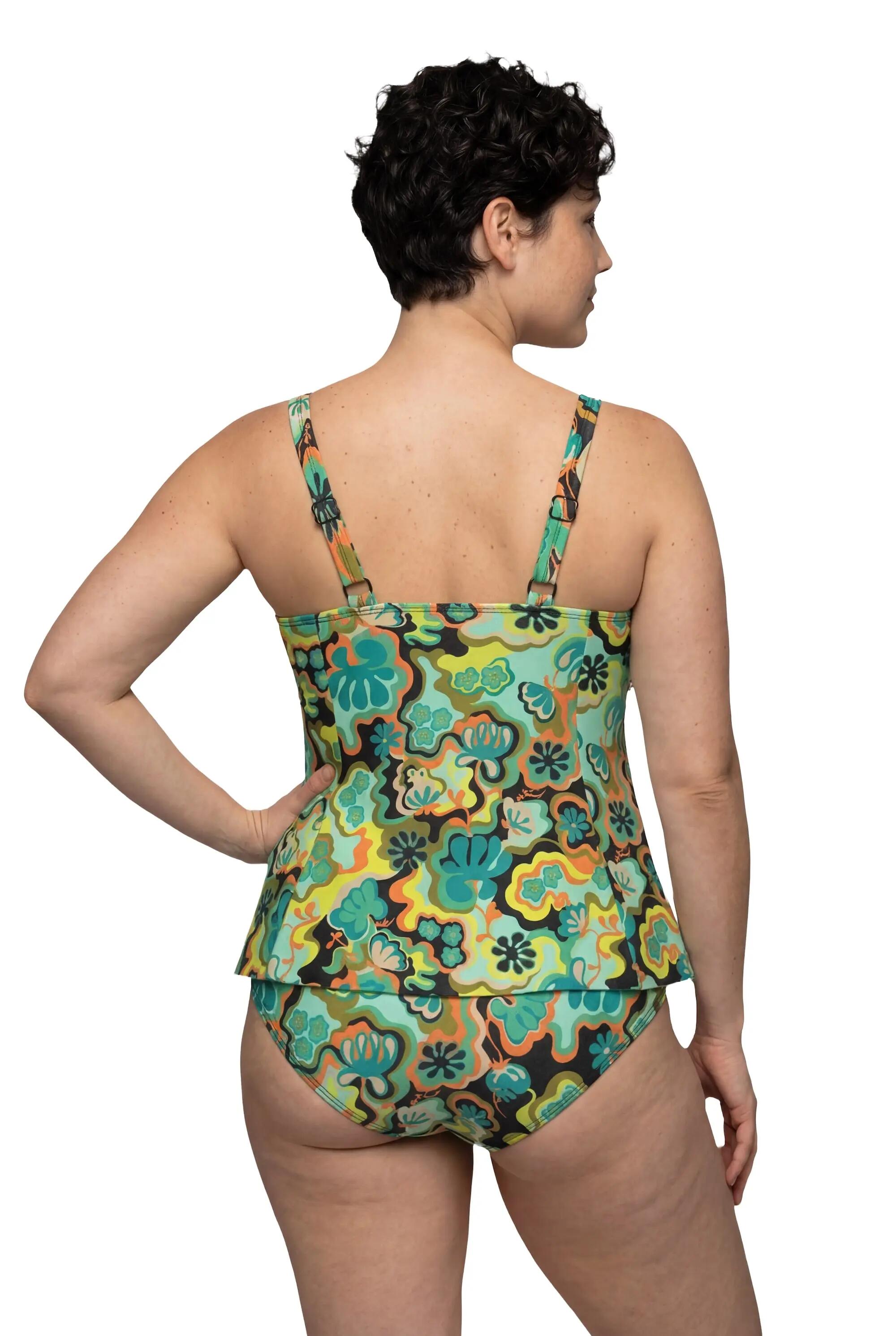 Damen Tankini Boho-Muster Softcups Träger verstellbar recycelt 2/13
