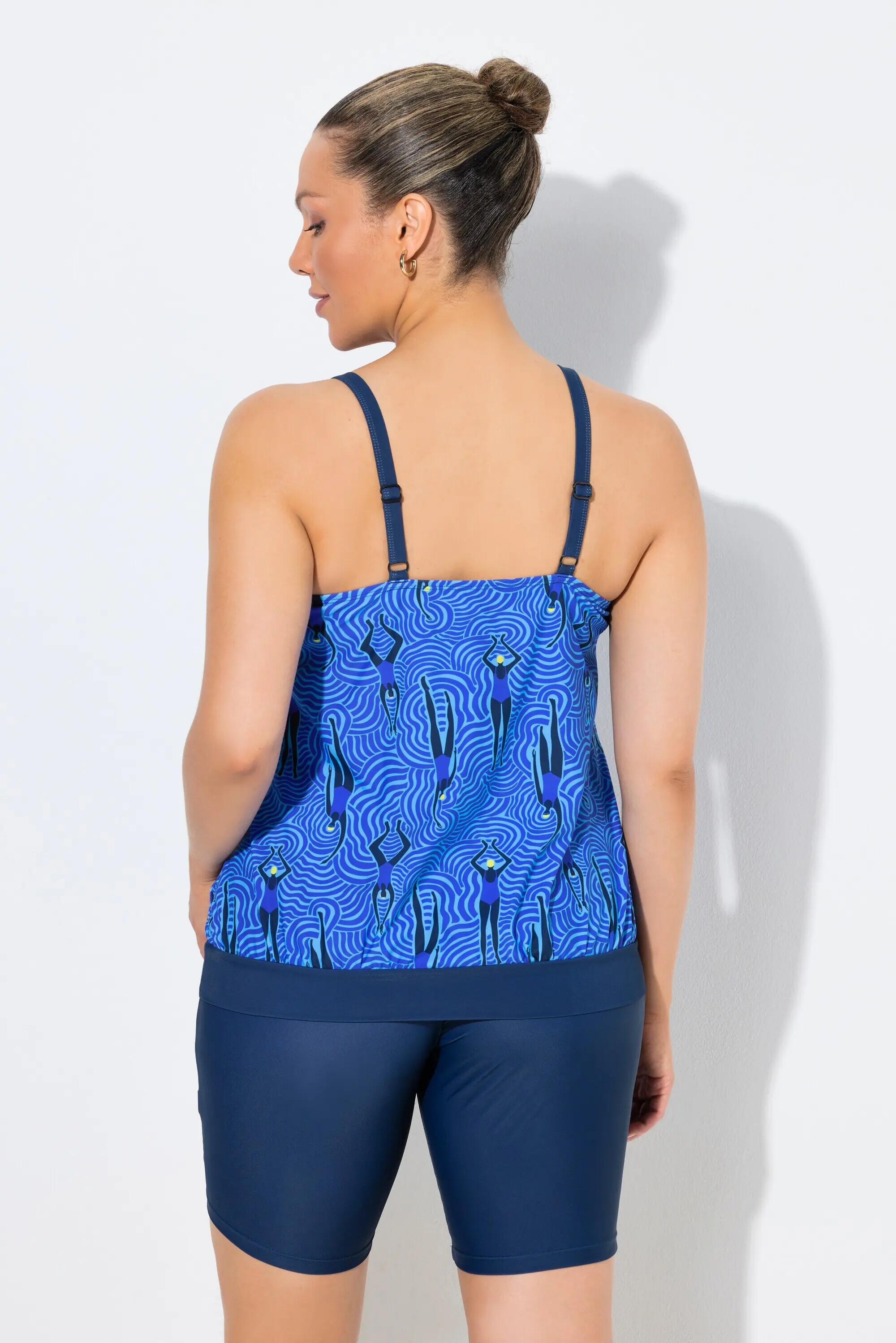 Damen Tankini Schwimmerinnen Softcups Träger verstellbar 8/13