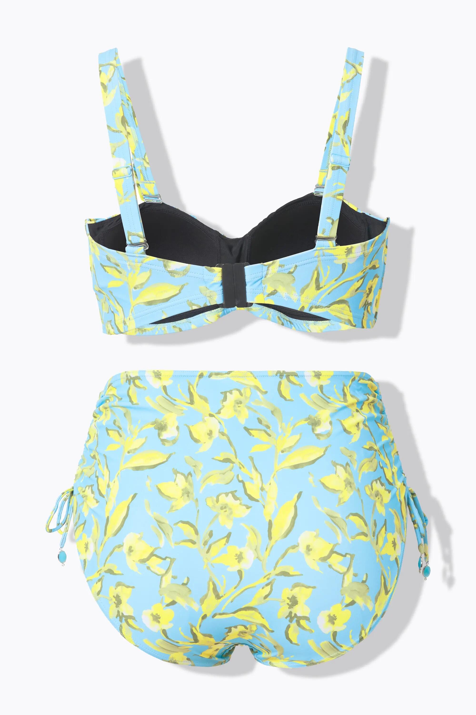 Damen Bikini Blüten Zierbänder verstellbare Träger 4/13