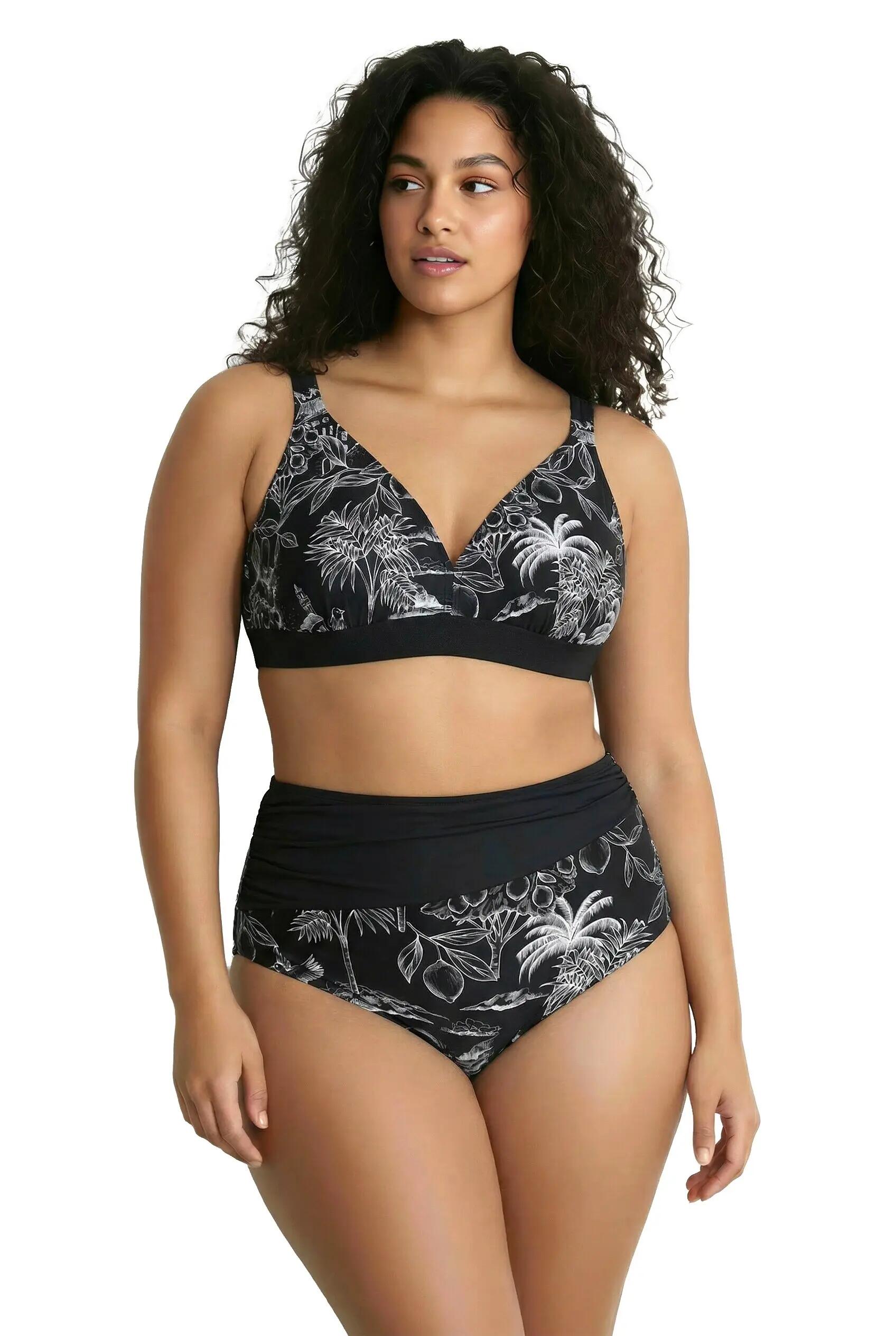 Damen Bikini Palmen ohne Softcups Träger verstellbar recycelt 4/13