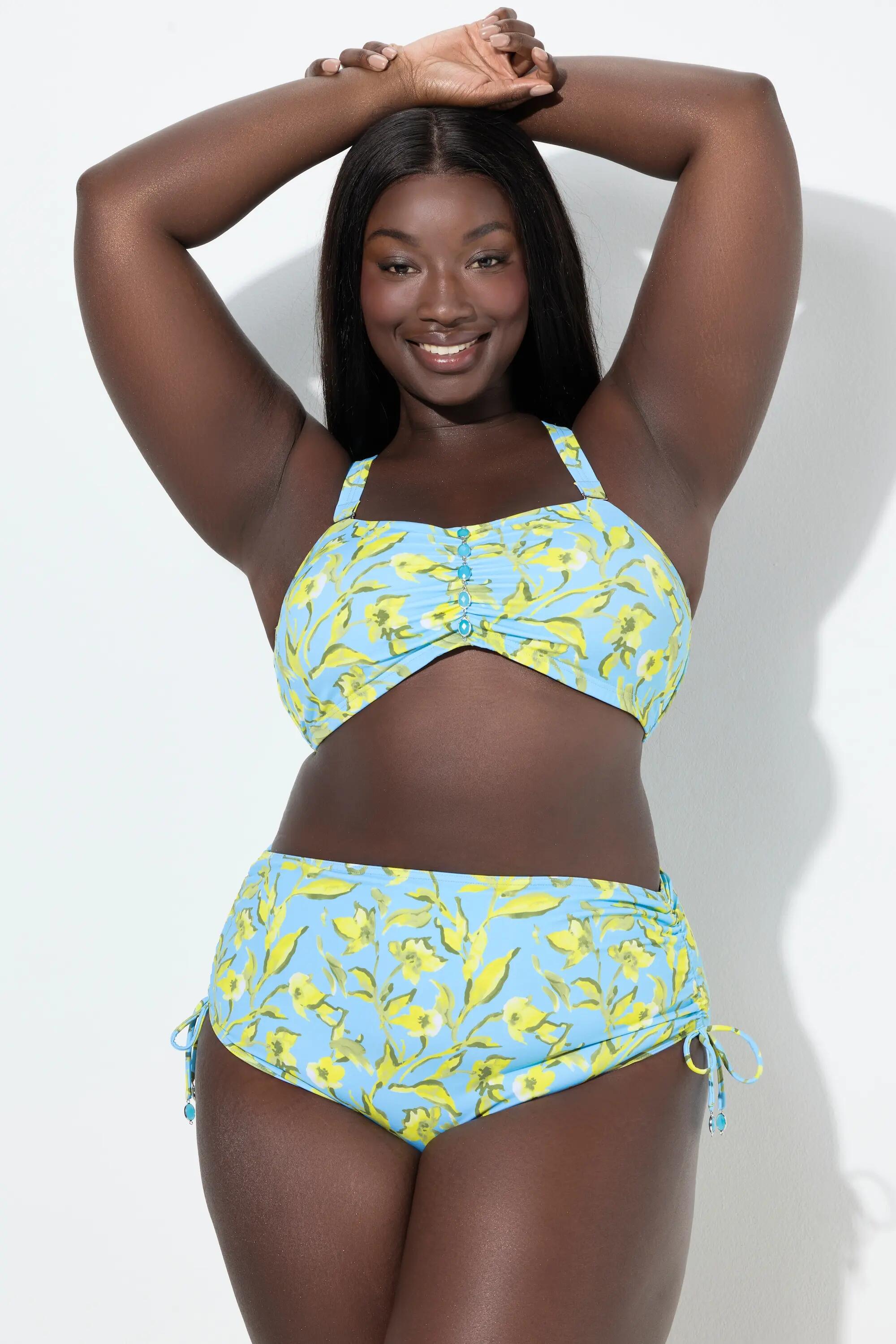 Damen Bikini Blüten Zierbänder verstellbare Träger 2/13