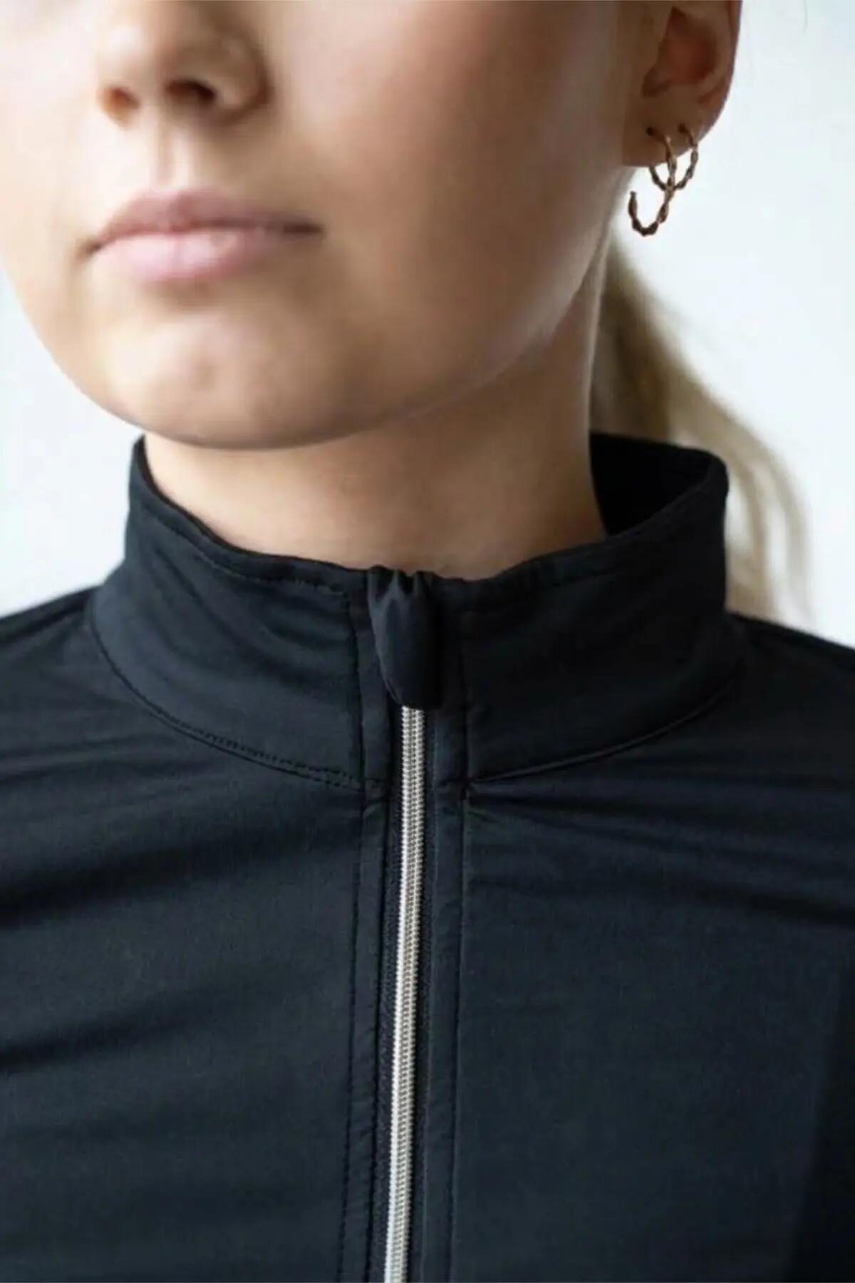 Paris Soft Zip - Maglia con zip, nero 3/7