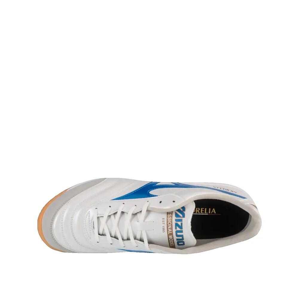 Calzature da calcio Mizuno Morelia Sala Pro IN Bianco/Blu laser/Oro 2/3