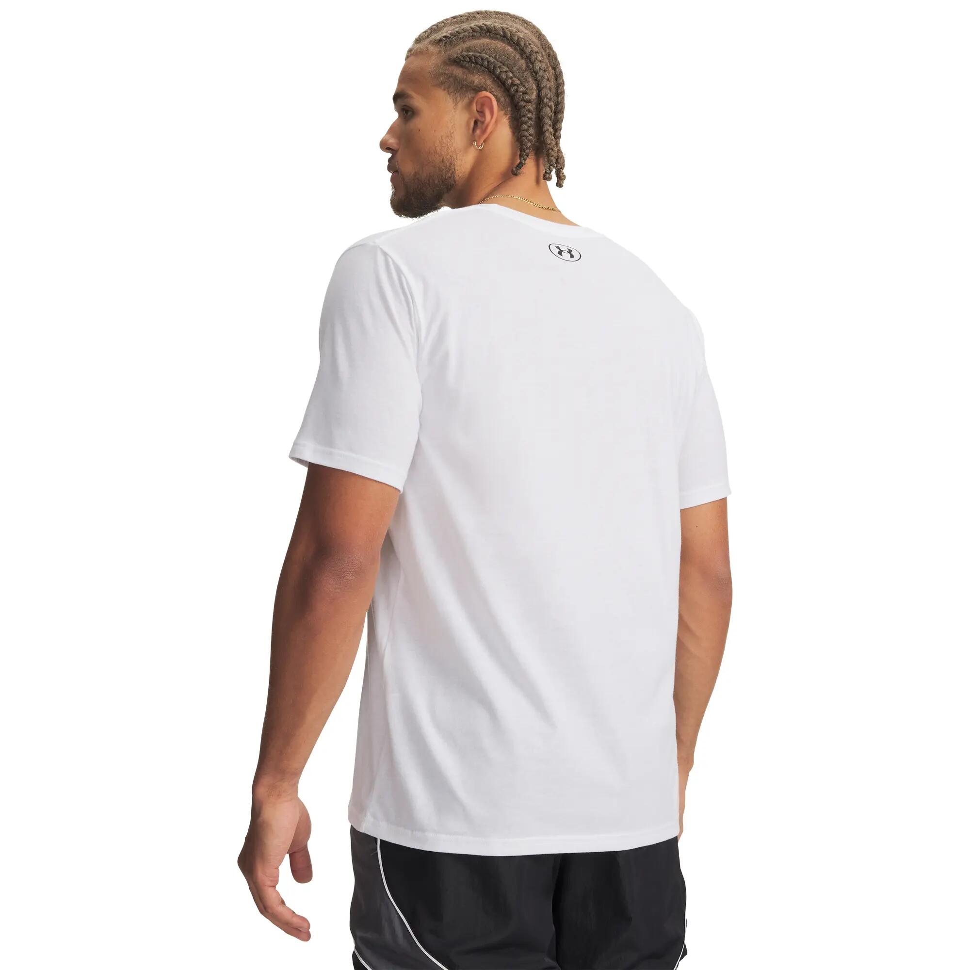 Under Armour Herren T-Shirt Camo Chest Stripe Dunkelweiß 6/7