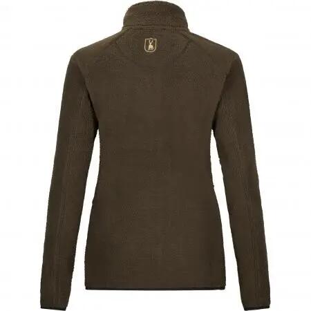 Damen - Outdoor-Faserpelzjacke - winddicht, atmungsaktiv - Strykari - oliv 4/5