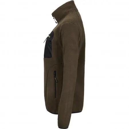 Damen - Outdoor-Faserpelzjacke - winddicht, atmungsaktiv - Strykari - oliv 3/5