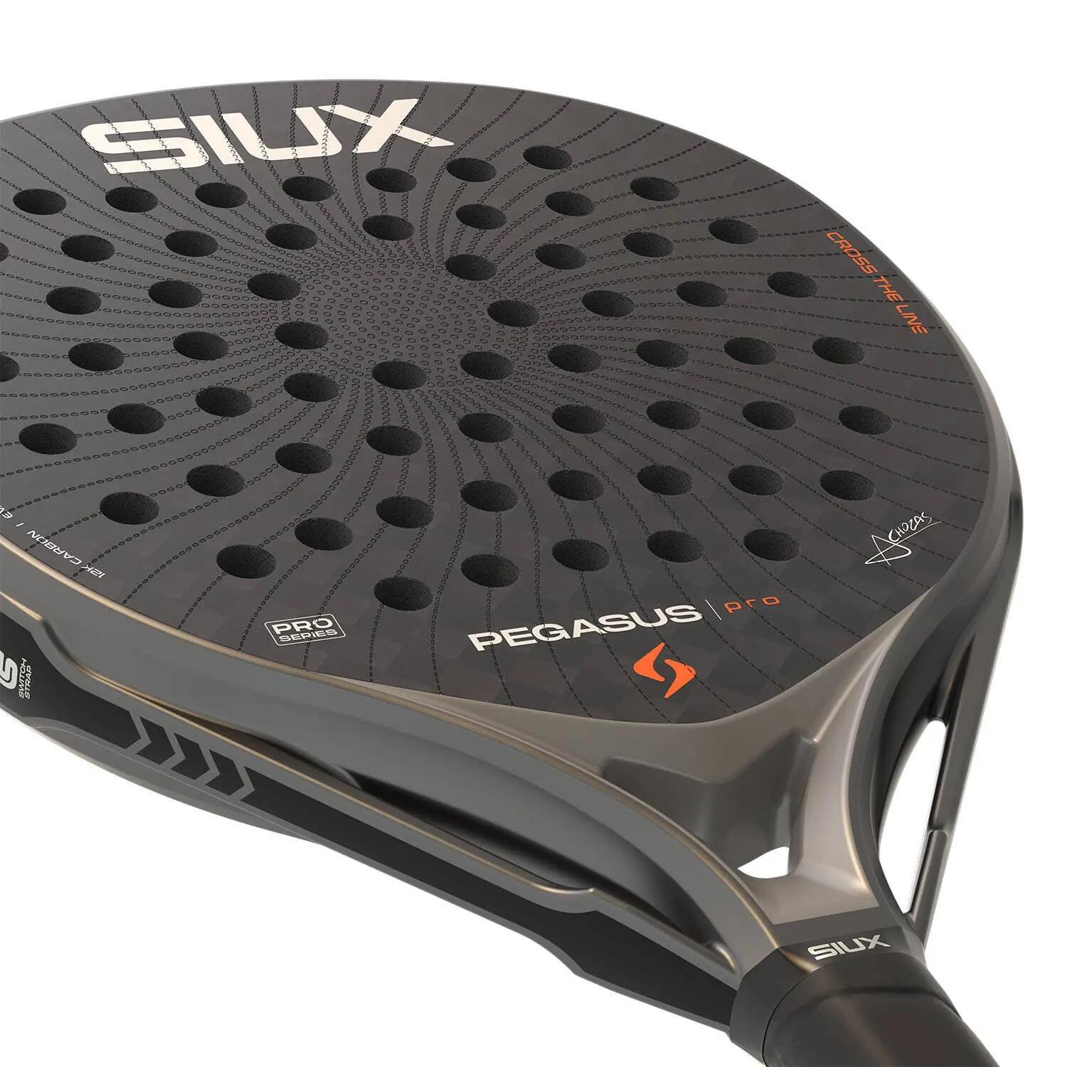 Siux - Raquette de Padel Pegasus Pro 2026 Storm Grey niveau professionnel 6/7
