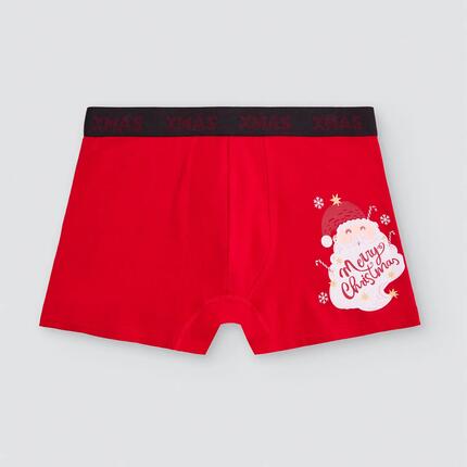 Calzoncillos bóxer algodón estampado Merry Christmas