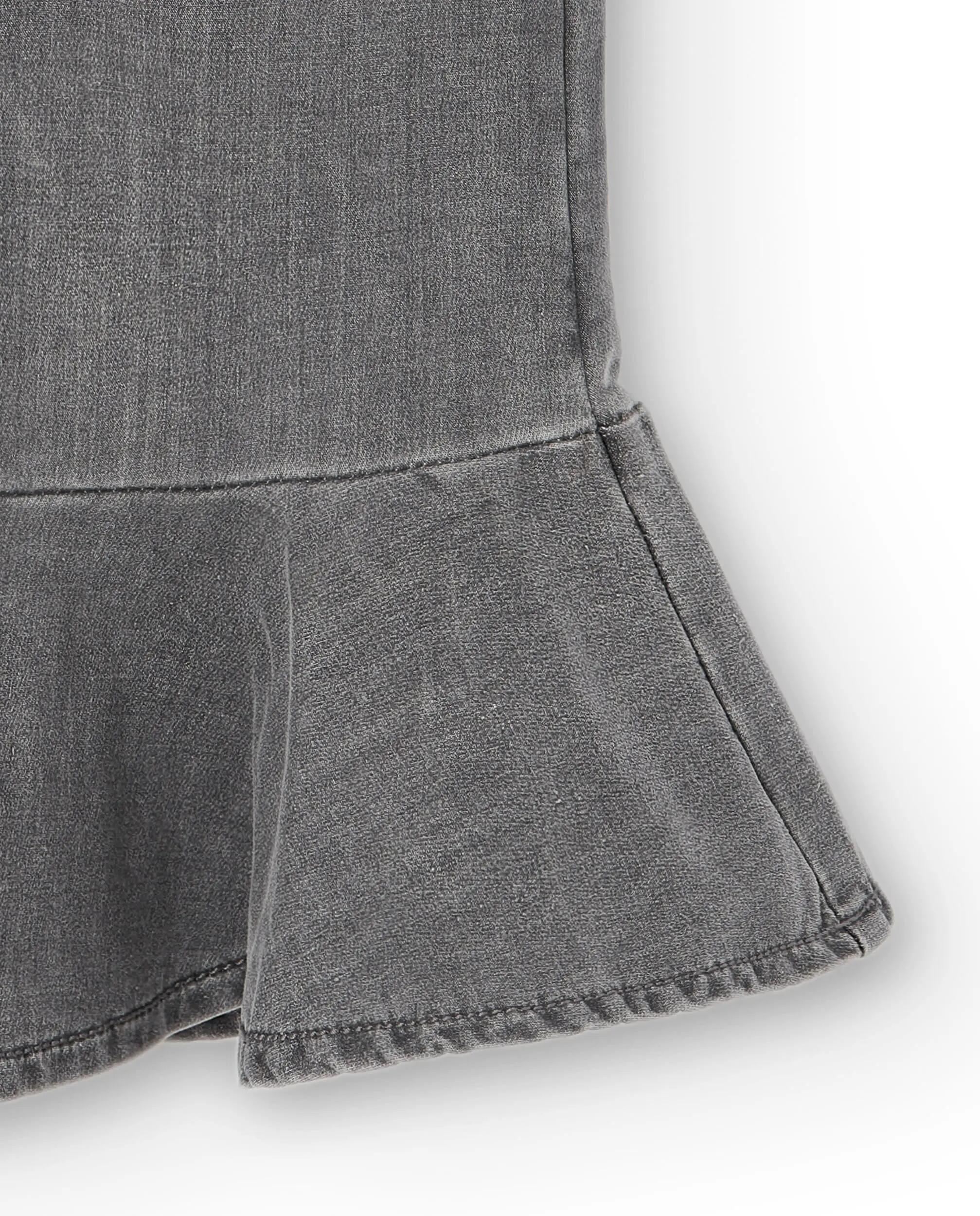 Vestido pichi niña denim gris 3/5