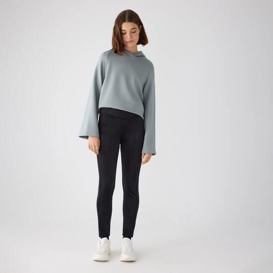 ULTRA TÉRMICO Leggings afelpados efecto pana negro