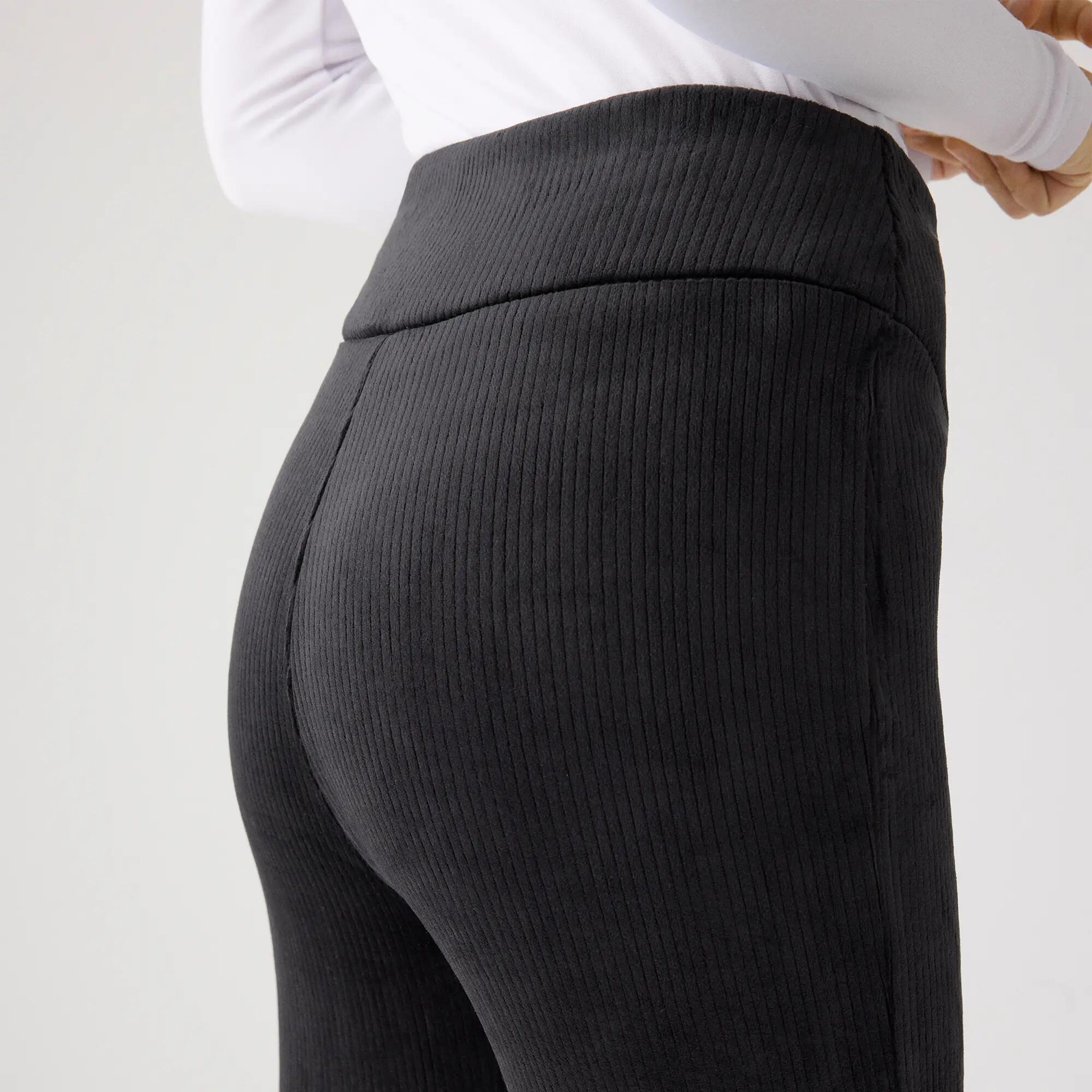 ULTRA TÉRMICO Leggings afelpados efecto pana negro 5/5