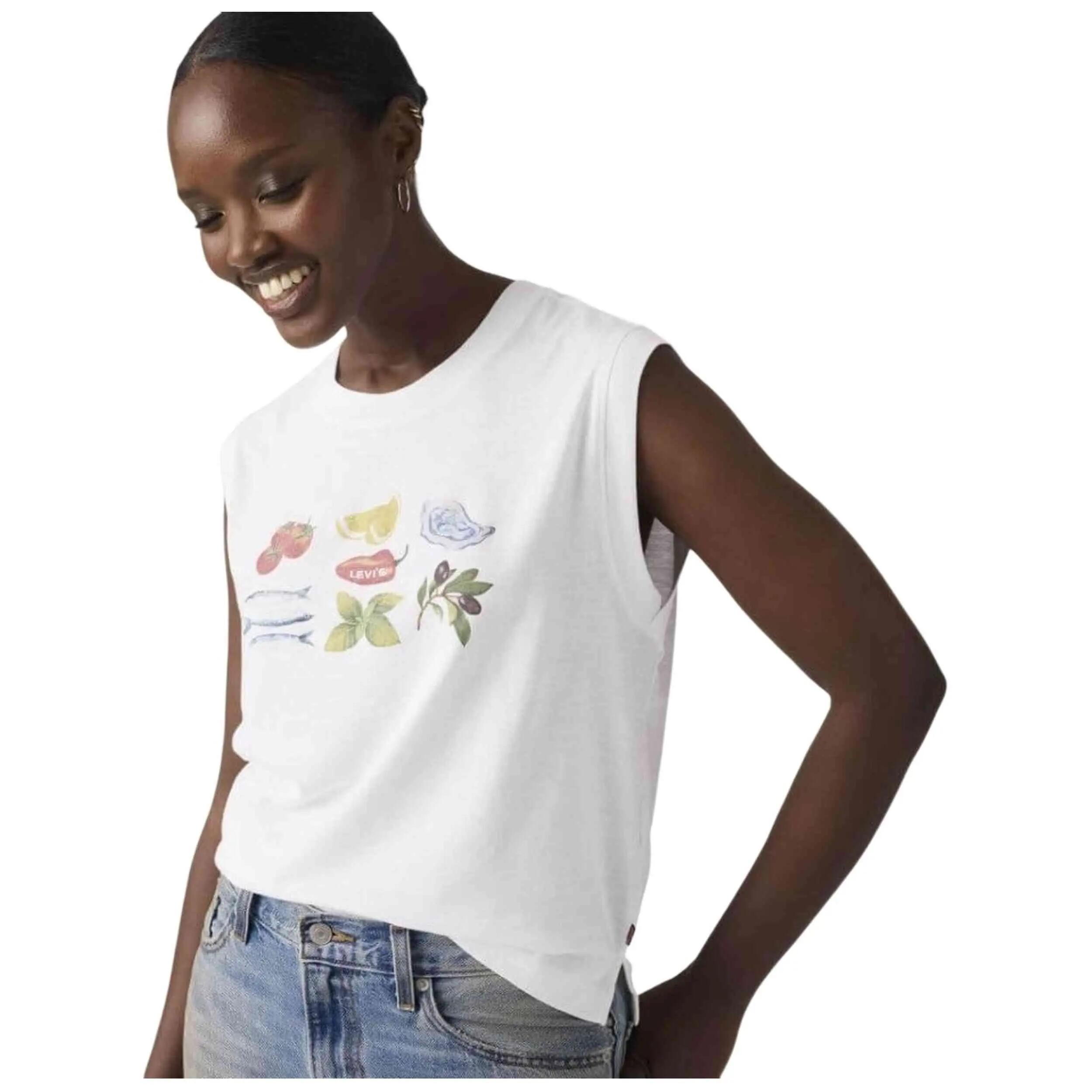 Tanktop Levi'S model GR BOXY TANK TANK FRUIT GRID B voor vrouwen 2/4