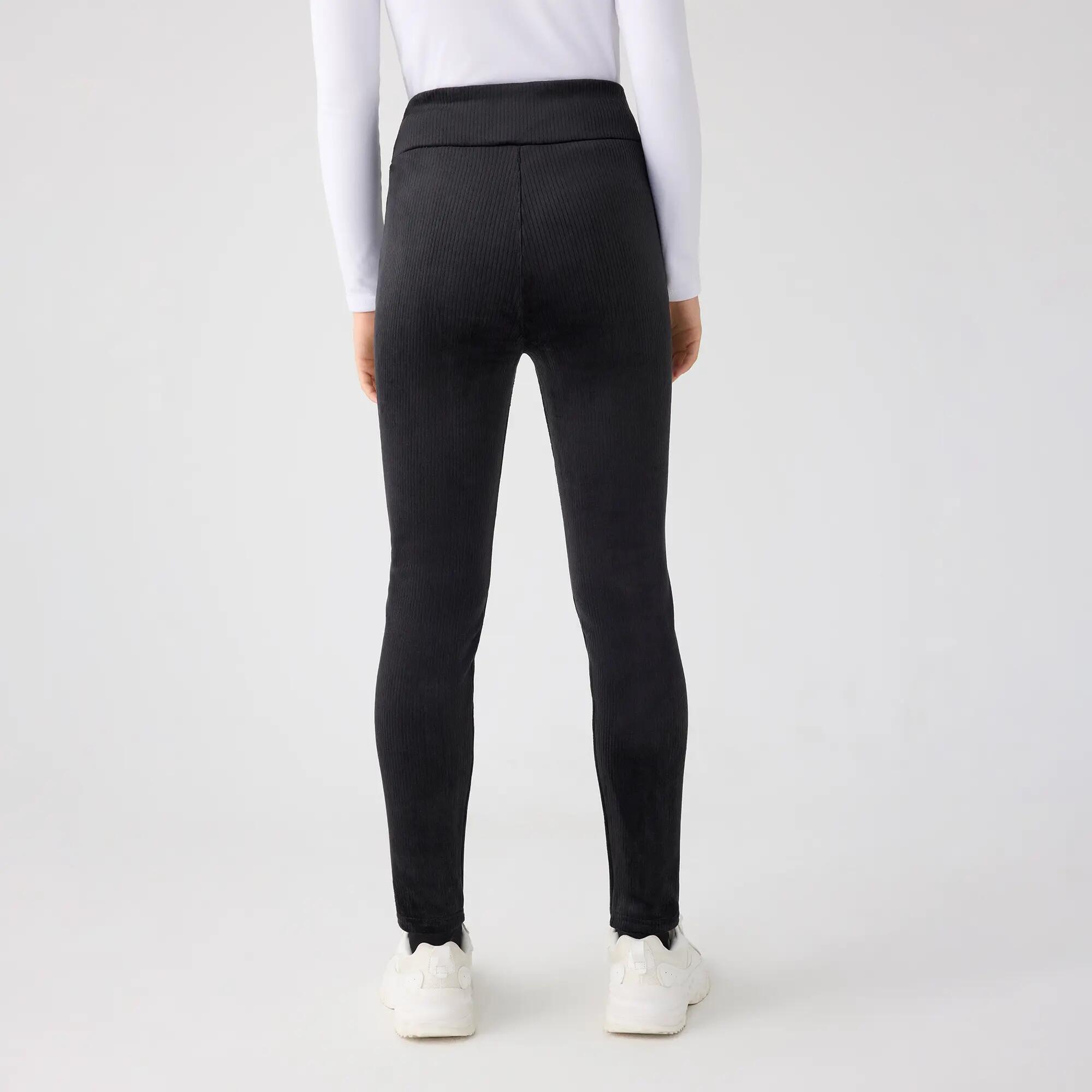 ULTRA TÉRMICO Leggings afelpados efecto pana negro 3/5