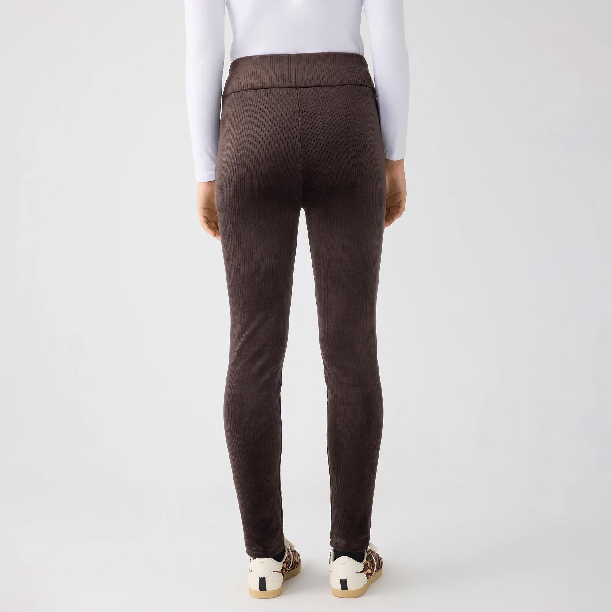 ULTRA TÉRMICO Leggings afelpados efecto pana marrón chocolate 3/5