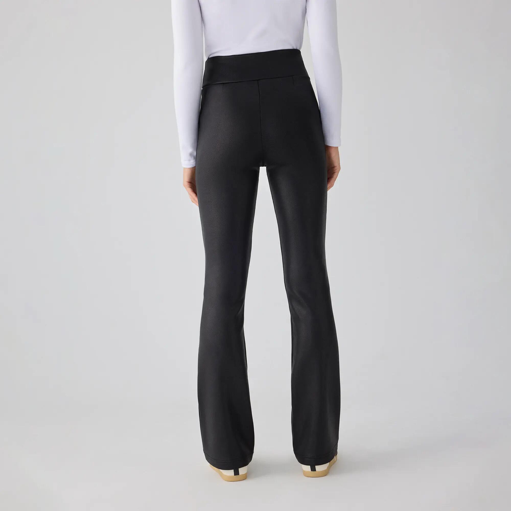 TÉRMICO Leggings efecto piel acampanados negro 4/6
