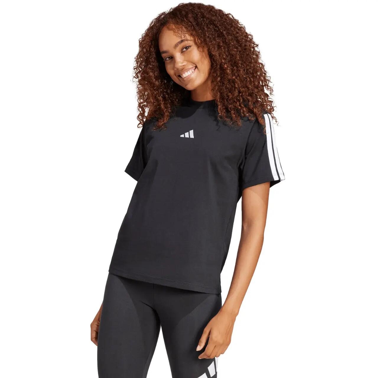 T-shirt femme adidas Essentials 3-Stripes Cotton - 100% coton 1/6