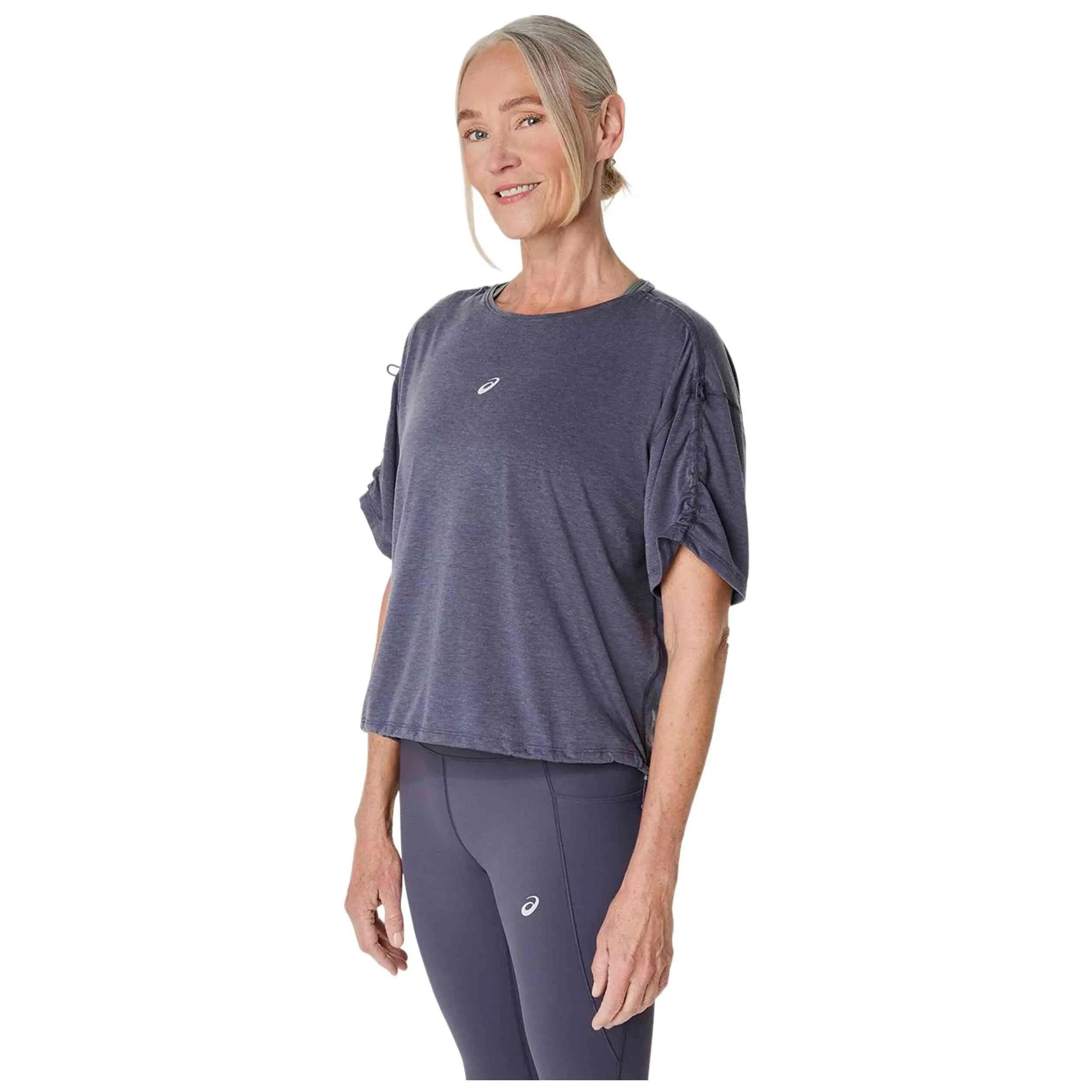 Kurzarmshirt Asics Modell Camiseta ASICS Nagino Run Adjustable manga für frauen 2/5