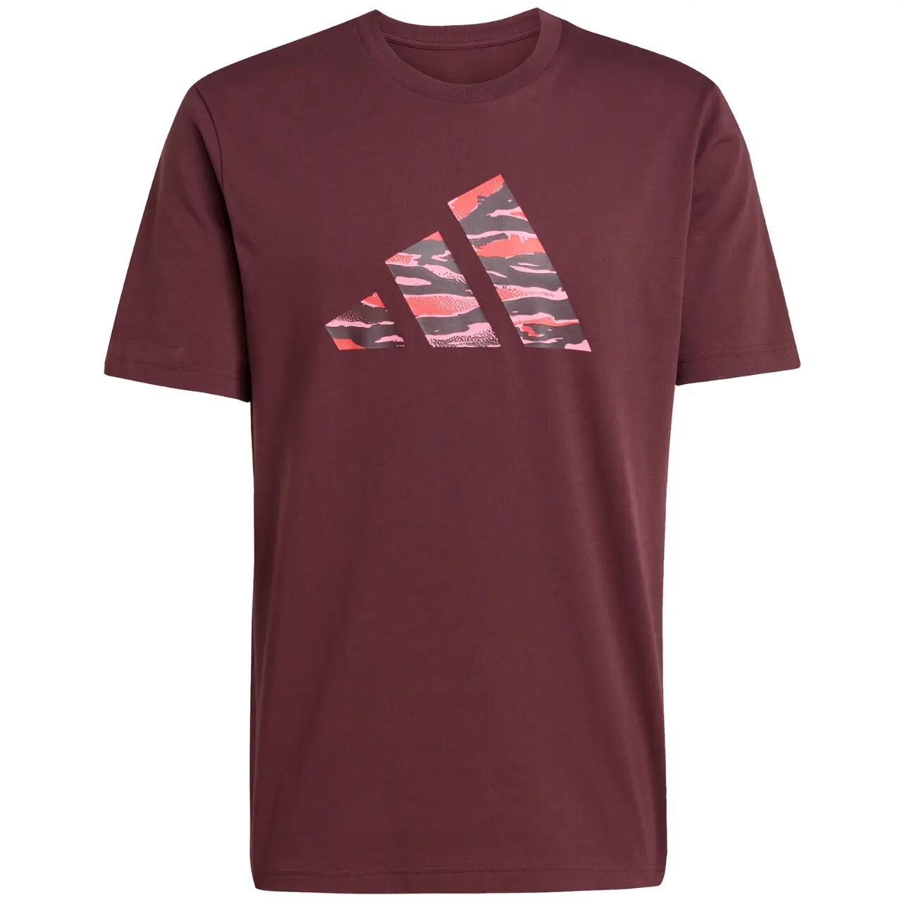 adidas Codes Camo Graphic férfi póló, bordó 3/6