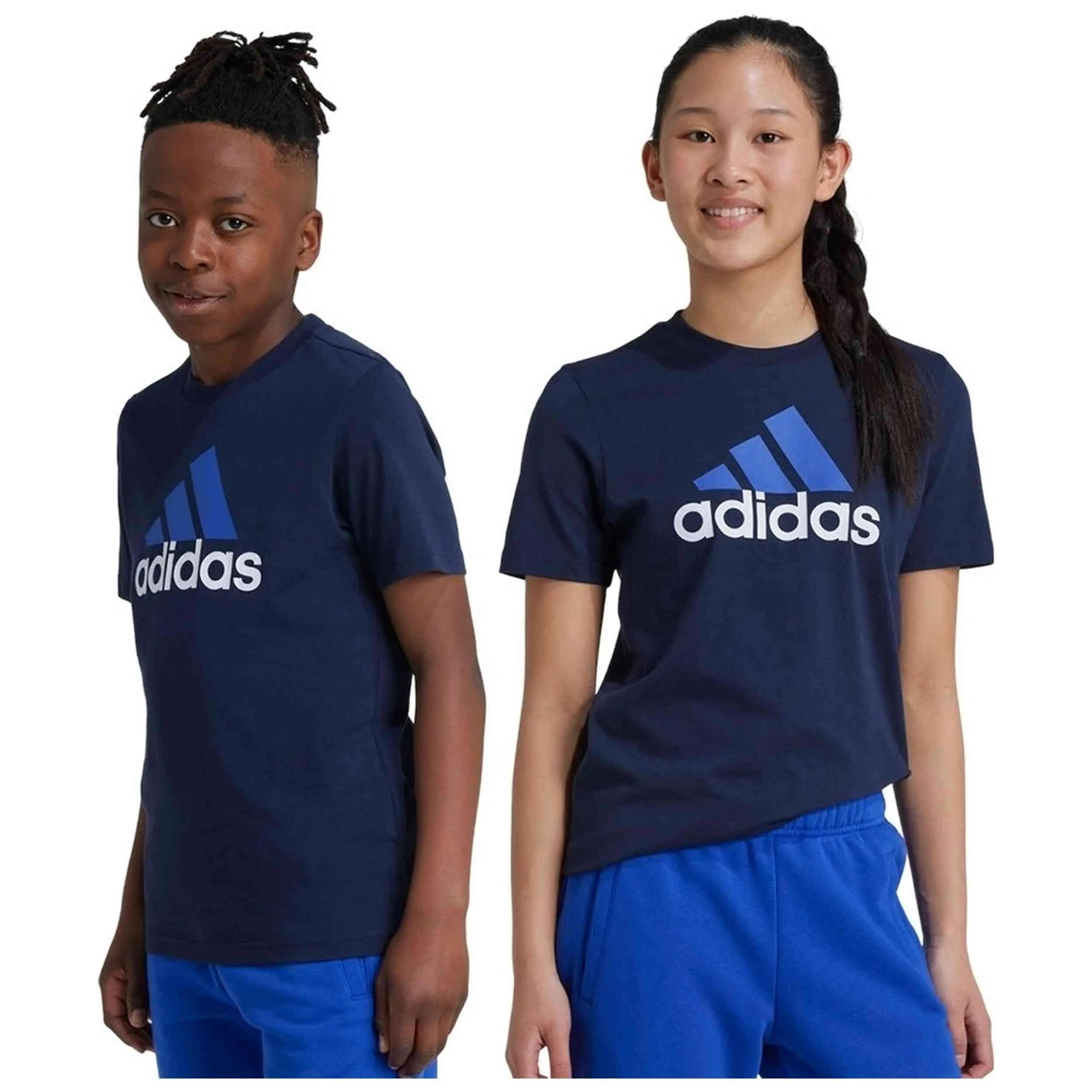T-shirt met korte mouwen Adidas model sportswear U BL 2 TEE voor unisex jongens 3/3