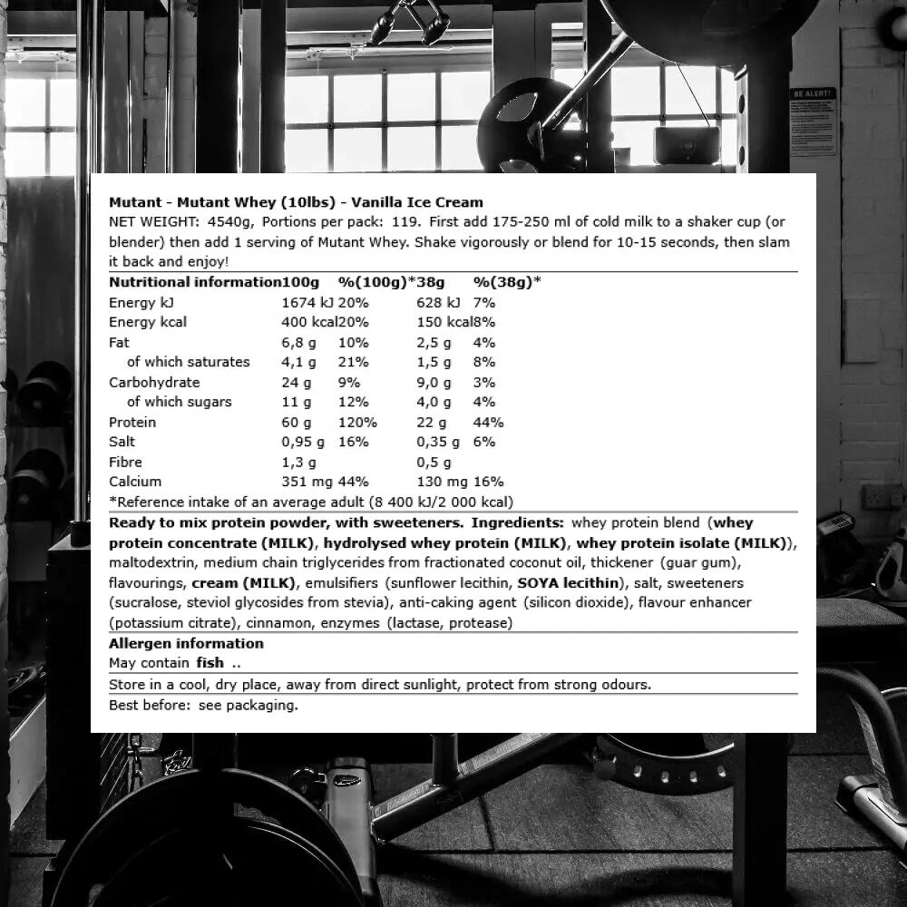 Mutant Mutant Whey (10lbs) Vanilla Ice Cream - Proteine 3/3