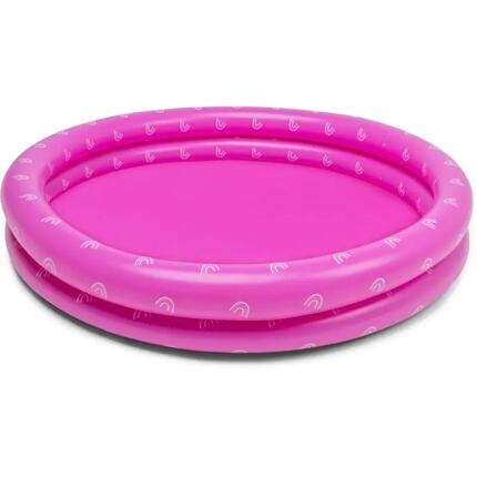 Piscine pour enfants gonflable multicolore imprimé arc-en-ciel diamètre 100 cm