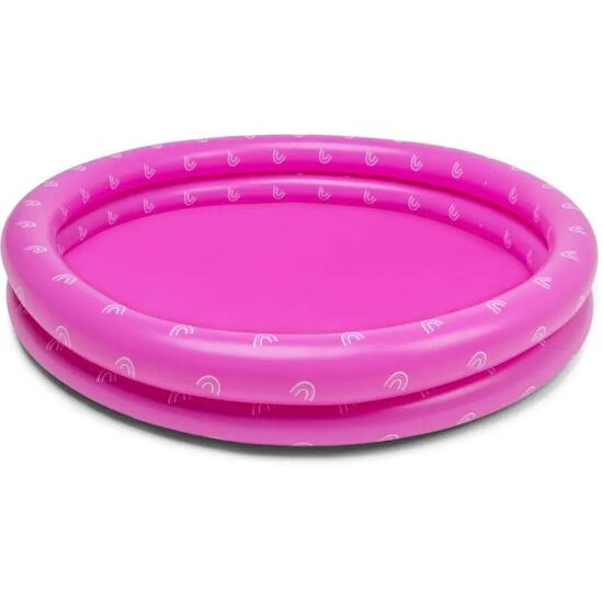 Piscine pour enfants gonflable multicolore imprimé arc-en-ciel diamètre 100 cm