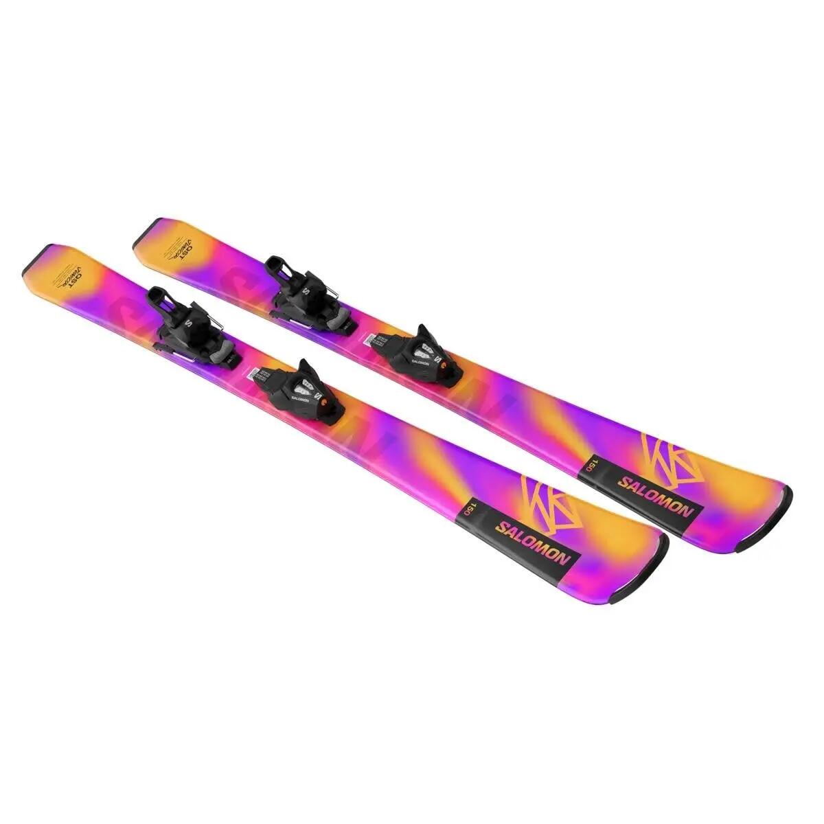 Esqui Y Snowboards Niños, Unisex - SALOMON Lux S (small Kids) + C5 - Multicolor 6/6