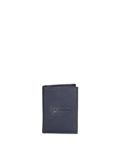 Portefeuille homme Sergio Tacchini cuir véritable noir compact
