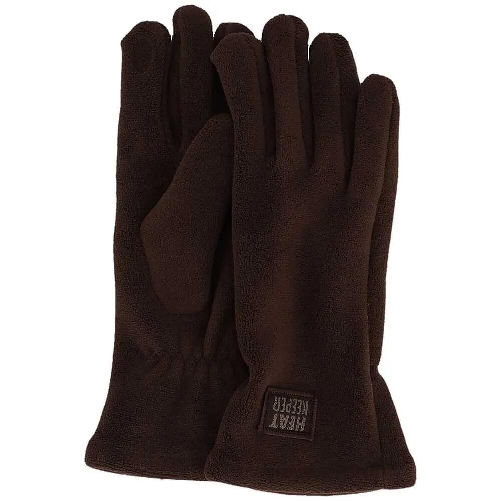 Gants Thermiques Polaire Femme - Marron 3/4